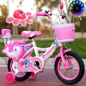 Pink kids bike