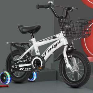 Black and white bicycle